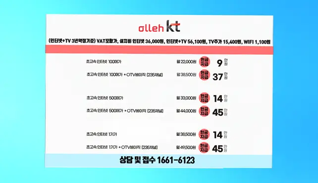 탄부면 인터넷 설치 상담 안내 이미지 4
